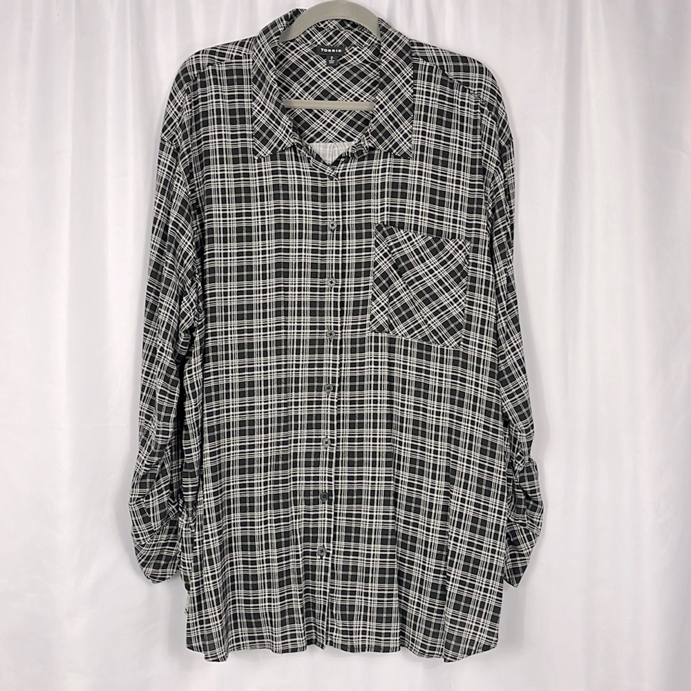 Torrid Plaid Button Down